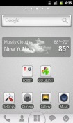 Grey GO Launcher EX HTC Evo 4G Theme