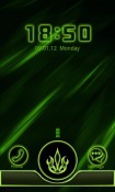 Neon Green Style Go Locker BLU Touch Book 7.0 Plus Theme