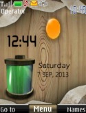 Battery live clock S40 Mobile Phone Theme