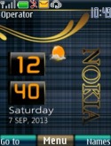Nokia live clock S40 Mobile Phone Theme