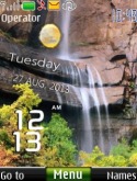 Waterfall Live Clock Nokia 3120 classic Theme