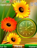 Flower Dual Clock Nokia 6270 Theme