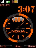 Nokia Dual Clock S40 Mobile Phone Theme