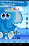 Cool Blue Go Launcher Android Mobile Phone Theme