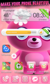 Cute Pink Go Launcher Android Mobile Phone Theme
