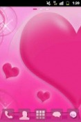 Love Pink GO Launcher EX Android Mobile Phone Theme