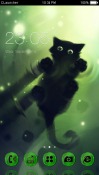 Black Kitten CLauncher Samsung Galaxy M13 4G Theme