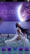 Moonlight Girl CLauncher Android Mobile Phone Theme