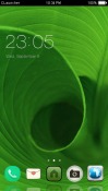 Green Leave CLauncher Android Mobile Phone Theme