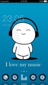 Cute Music CLauncher Android Mobile Phone Theme