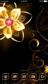 Golden Flowers CLauncher HTC Desire 501 Theme