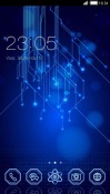 Blue Matrix CLauncher Samsung Galaxy M13 4G Theme