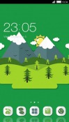 Paper Mountains CLauncher LG KH5200 Andro-1 Theme