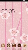 Abstract Pink Flower CLauncher Android Mobile Phone Theme