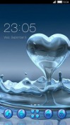 Splash Heart CLauncher Android Mobile Phone Theme