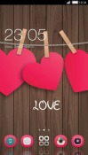 Pink Hearts CLauncher Android Mobile Phone Theme
