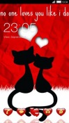 Red Love CLauncher Android Mobile Phone Theme