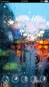 Rain On Window CLauncher Android Mobile Phone Theme