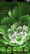 Green Flower CLauncher Android Mobile Phone Theme