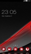 Red CLauncher Android Mobile Phone Theme