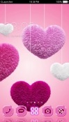 Fluffy Hearts CLauncher Samsung Galaxy Rush M830 Theme