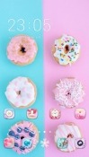 Donuts CLauncher Samsung Galaxy Rush M830 Theme
