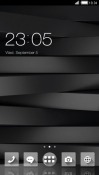 Black Strips CLauncher Samsung Galaxy Rush M830 Theme