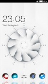 White Spinner CLauncher Android Mobile Phone Theme