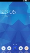 Blue Crystals CLauncher Android Mobile Phone Theme