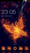 Flame Butterfly CLauncher Android Mobile Phone Theme
