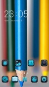 Blue Pencil CLauncher Android Mobile Phone Theme