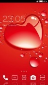 Red Heart CLauncher Android Mobile Phone Theme