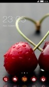 Red Cherry CLauncher Android Mobile Phone Theme