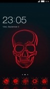 Red Skull CLauncher Samsung Galaxy Rush M830 Theme