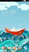 Paper Boat CLauncher Samsung Galaxy Rush M830 Theme