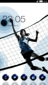 Sports Girl CLauncher Samsung Galaxy Rush M830 Theme