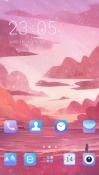 Pink Sky CLauncher Android Mobile Phone Theme