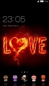 Fire Love CLauncher Android Mobile Phone Theme