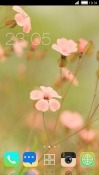 Pink Flowers CLauncher Android Mobile Phone Theme