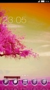 Pink Tree CLauncher Android Mobile Phone Theme