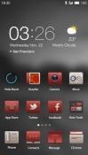 Simple And Red Hola Launcher HTC Desire SV Theme