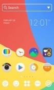 Color Round Dodol Launcher HTC DROID Incredible 4G LTE Theme