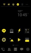 Dark Yellow Dodol Launcher Android Mobile Phone Theme