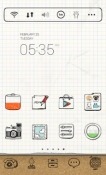 Drawing Note Dodol Launcher Sony Xperia neo L Theme