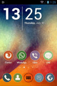 Simple Rounds Go Launcher LG Optimus G Pro Theme