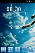 Blue Nature Go Launcher Android Mobile Phone Theme