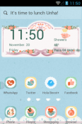 Afternoon Tea Hola Launcher BLU Amour Theme