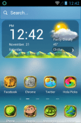 Green Planet Hola Launcher BLU Amour Theme