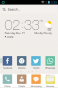 Pure Color Hola Launcher Samsung Galaxy Chat B5330 Theme