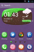 Sweet Dishes Hola Launcher Samsung Galaxy Reverb M950 Theme